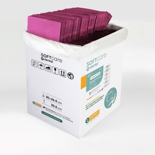 Οδοντιατρικές πετσέτες - Πετσέτες μανικιούρ μίας χρήσης σε φούξια χρώμα 500τμχ
