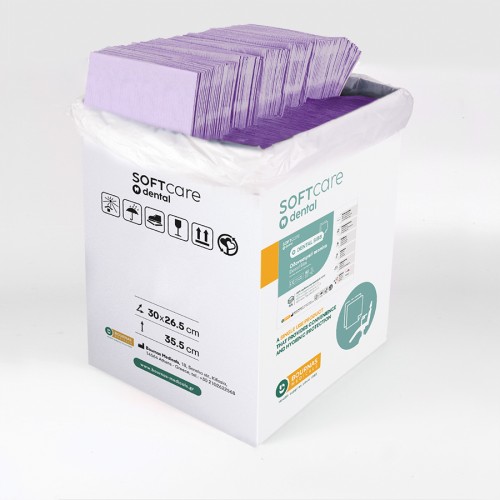 Οδοντιατρικές πετσέτες - Πετσέτες μανικιούρ μίας χρήσης σε μωβ χρώμα 500τμχ