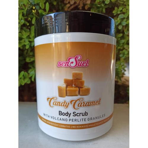 Sensuel απολέπιση σώματος - Scrub  (πήλινγκ) 1000ml Candy Caramel Με κόκκους ηφαιστειακού Περλίτη