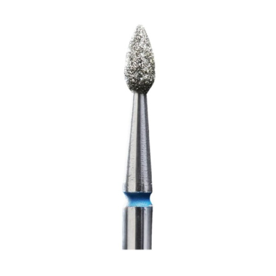 DIAMOND NAIL DRILL BIT, "drop", BLUE , 2.3mm/5mm Φρεζάκια Staleks