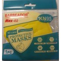 Μάσκα KN 95 Κίτρινο Barbeador Μάσκες Προστασίας 