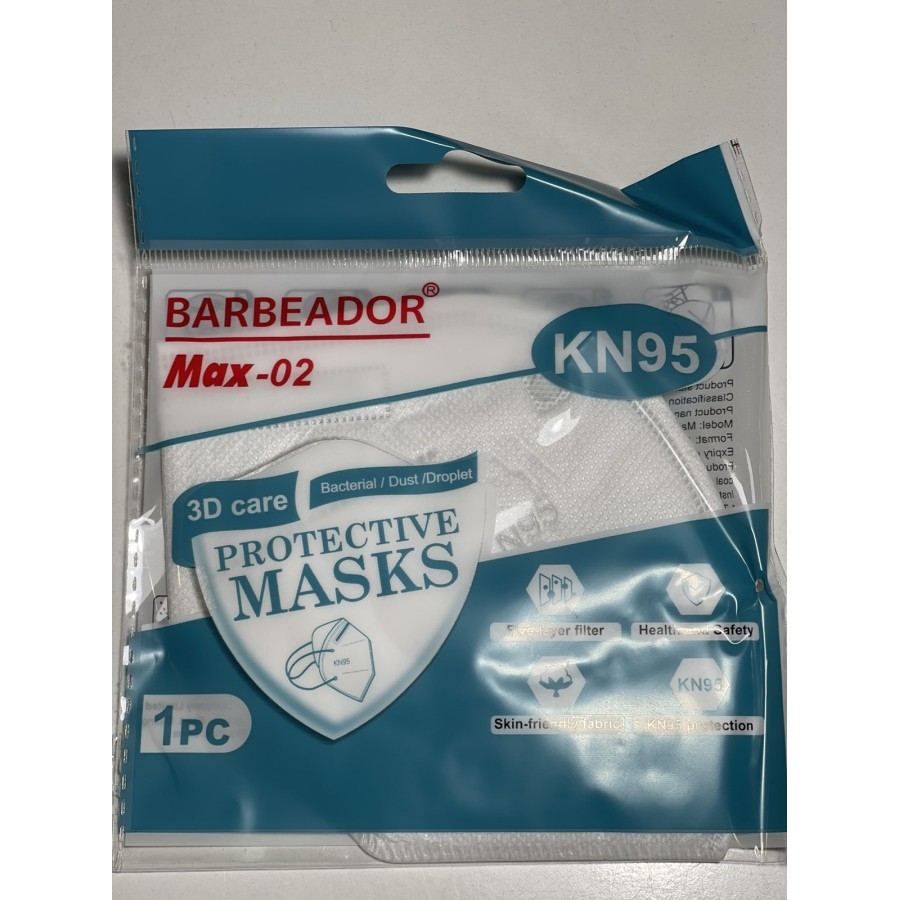 Μάσκα KN 95 Άσπρο Barbeador Μάσκες Προστασίας 