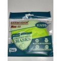 Μάσκα KN 95 Λαχανί Barbeador Μάσκες Προστασίας 