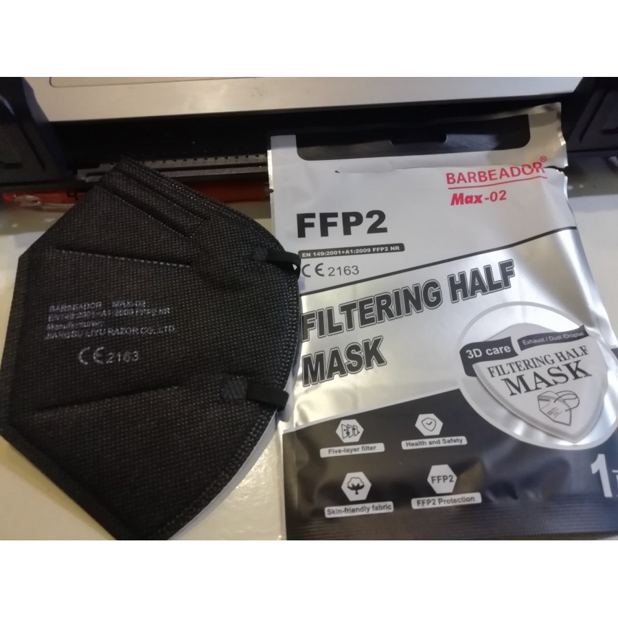 Μάσκα FFP 2 Μαύρη 20 τεμ  Μάσκες Προστασίας 