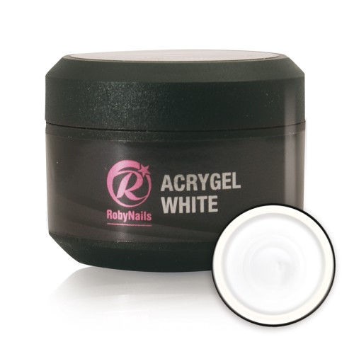 Acrygel white - άσπρο Roby Nails 30ml