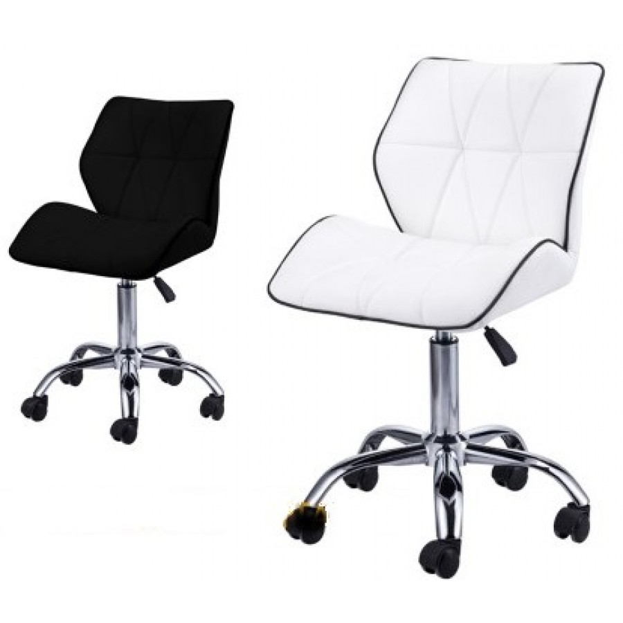 Επαγγελματική Καρέκλα Αισθητικής με αμορτισέρ λευκή και μαύρη ΣΚΑΜΠΟ , ΚΡΕΒΑΤΙΑ