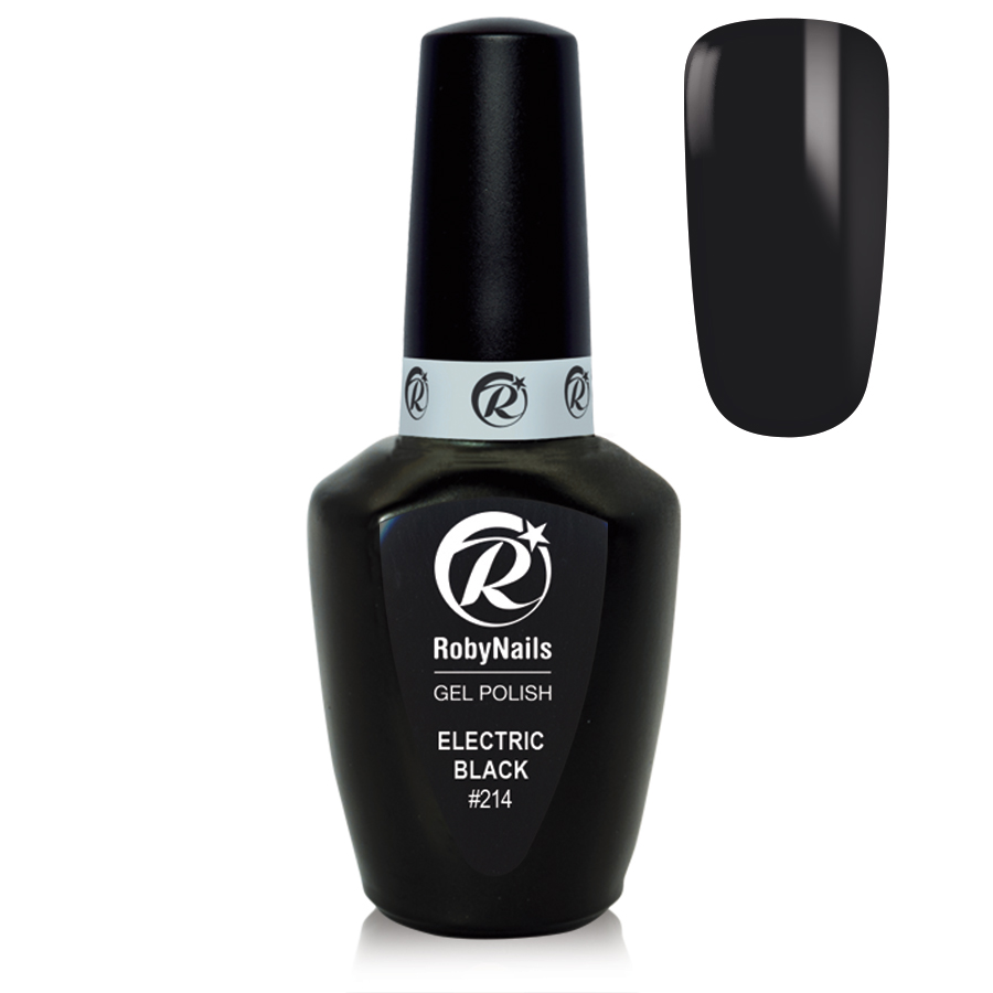 Electric Black Ημιμόνιμα Roby Nails 