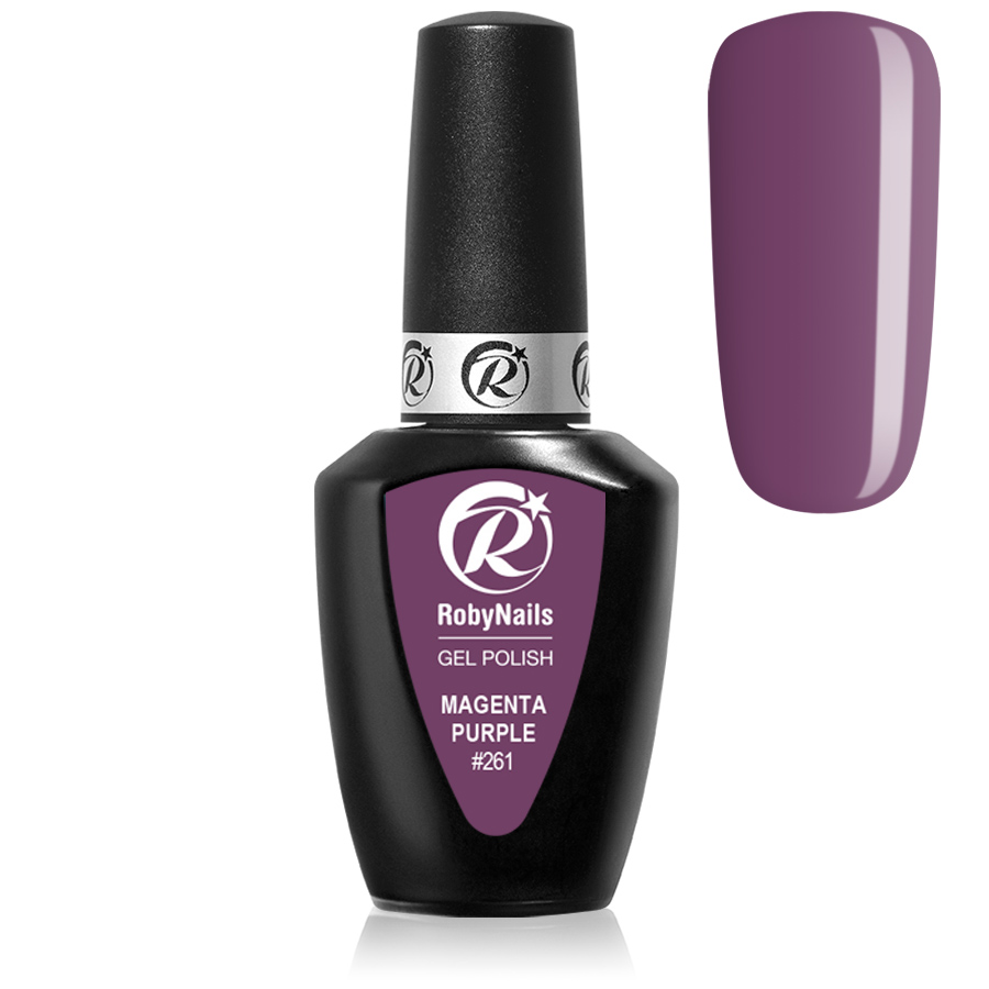 Magenta Purple Ημιμόνιμα Roby Nails 